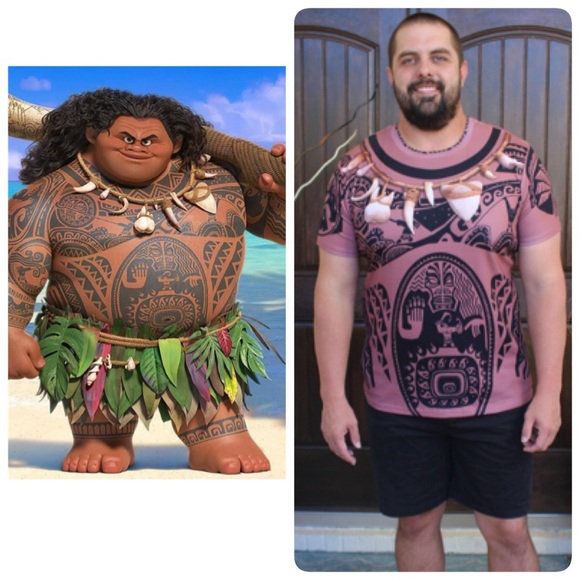 Maui from Moana shirt for costume - Picture 2 of 2